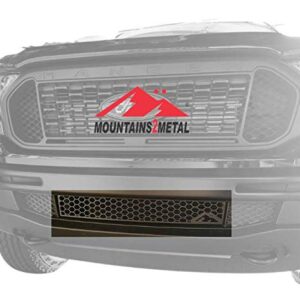 Mountains2Metal “Honeycomb” Edition Powder Coated Black Bumper Grille Insert Fits 2019+ Ford Ranger M2M #200-10-1