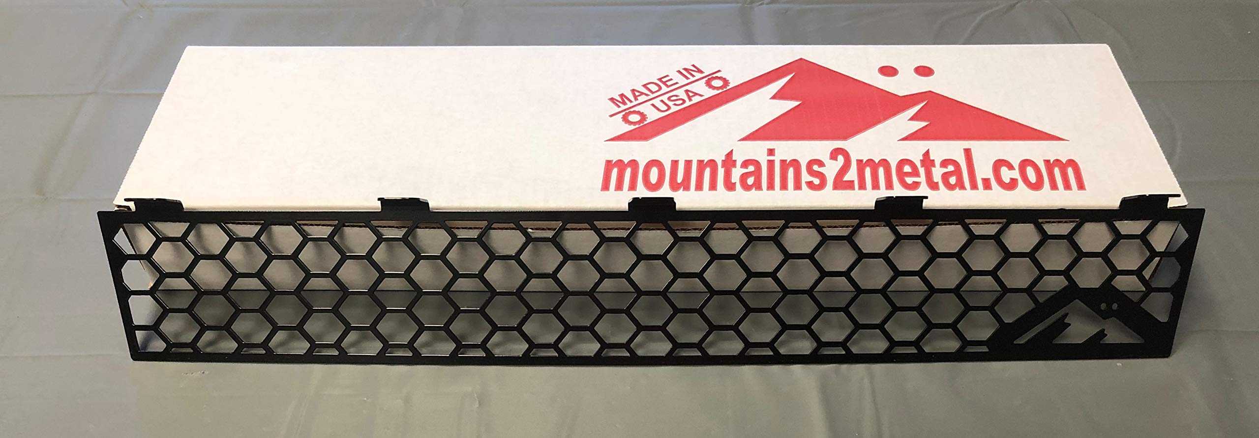 Mountains2Metal “Honeycomb” Edition Powder Coated Black Bumper Grille Insert Fits 2019+ Ford Ranger M2M #200-10-1