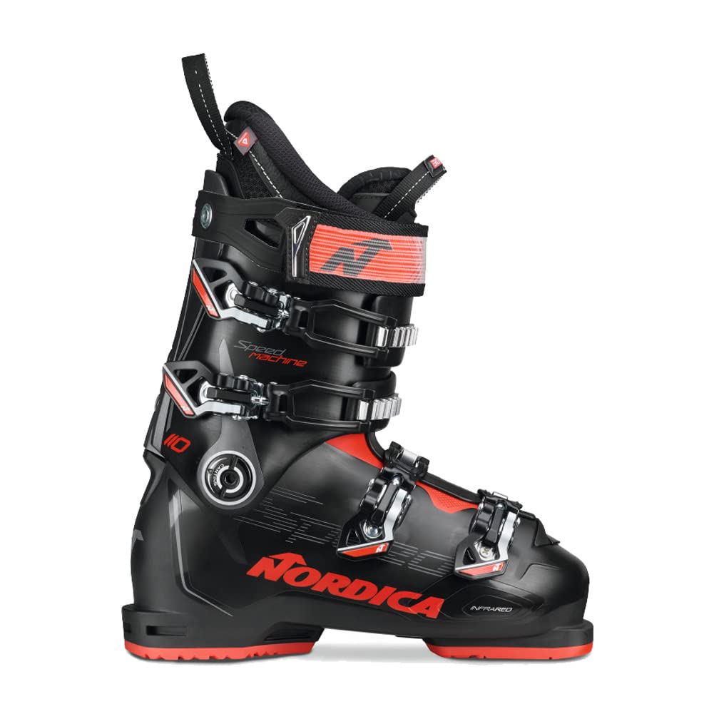 Nordica Men Speedmachine 110 Boots, Color: Black/Anthracite/Red, Size: 27.5 (050H78037T1-27.5)