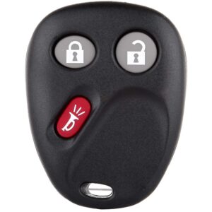 scitoo 3 buttons key fob keyless entry remote shell case & pad replacement for 2001-2005 for buick lesabre 2003-2007 for buick rainier for cadillac deville 1pc fcc 15132198b