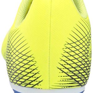 adidas Boy's X GHOSTED.4 Soccer Shoe, Solar Yellow/Black/Team Royal Blue, 5.5 Big Kid