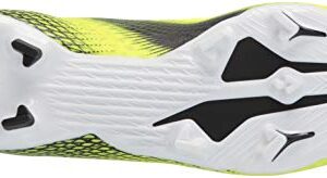 adidas Men's X GHOSTED.3 Soccer Shoe, Solar Yellow/Black/Team Royal Blue(Firm Ground), 8.5