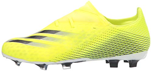 adidas Men's X GHOSTED.2 Soccer Shoe, Solar Yellow/White/Team Royal Blue, 11.5