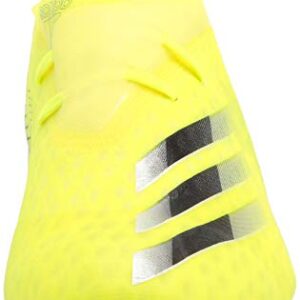 adidas Men's X GHOSTED.2 Soccer Shoe, Solar Yellow/White/Team Royal Blue, 11.5