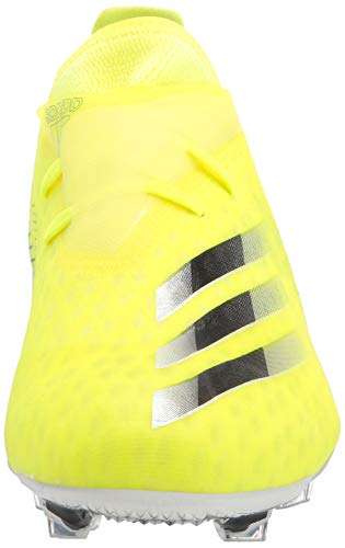 adidas Men's X GHOSTED.2 Soccer Shoe, Solar Yellow/White/Team Royal Blue, 11.5