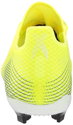 adidas Men's X GHOSTED.2 Soccer Shoe, Solar Yellow/White/Team Royal Blue, 11.5