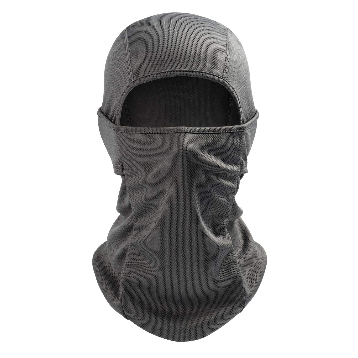 AstroAI Ski Mask Balaclava Face Mask-UV Protection Dustproof Windproof Face Cover for Men Skiing, Snowboarding, Grey