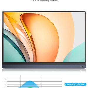 UPERFECT Battery Portable Monitor 120Hz Touchscreen, Upgraded 15.6 Inch IPS HDR 1920X1080 FHD USB C Monitor Built-in 10800mAh Battery & Quad Speaker, Eye Care with HDMI USB Type-C Smart Case