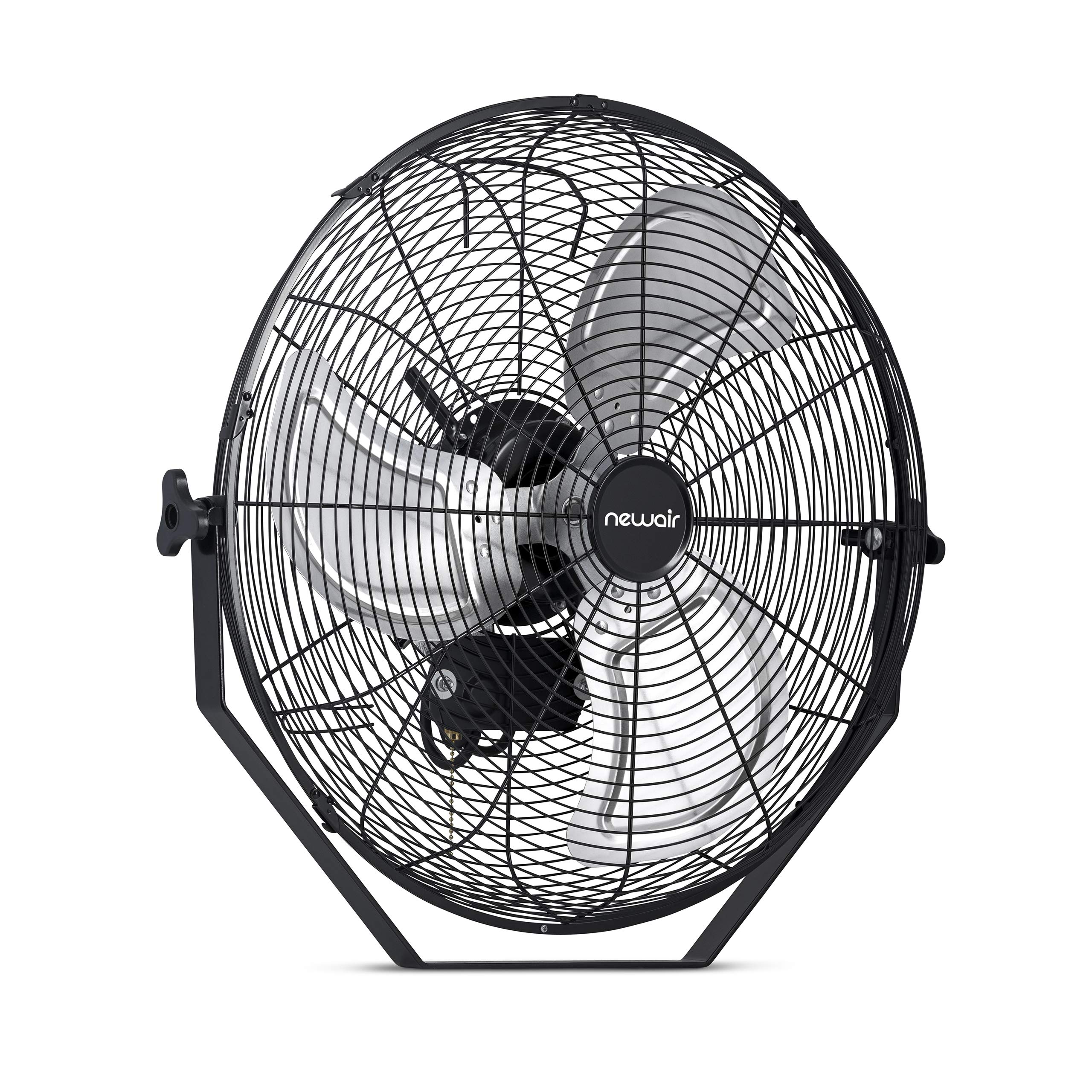 NewAir 18” Outdoor High Velocity Wall Mounted Fan with 3 Fan Speeds and Adjustable Tilt Head, NIF18WBK01