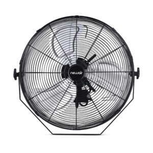 NewAir 18” Outdoor High Velocity Wall Mounted Fan with 3 Fan Speeds and Adjustable Tilt Head, NIF18WBK01