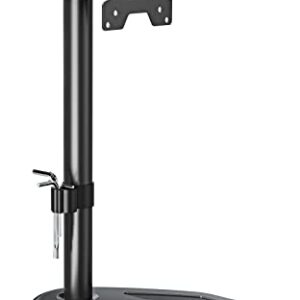 MOUNTUP Single Monitor Stands, Freestanding VESA Monitor Desk Mount fits 13'' to 32'' Computer Screen with Height Adjustable, Swivel, Tilt, Rotation, VESA 75x75 100x100 MU0023