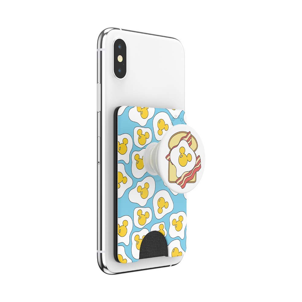 PopSockets Phone Wallet with Expanding Phone Grip, Phone Card Holder, Disney PopWallet - Minnie Rainbow