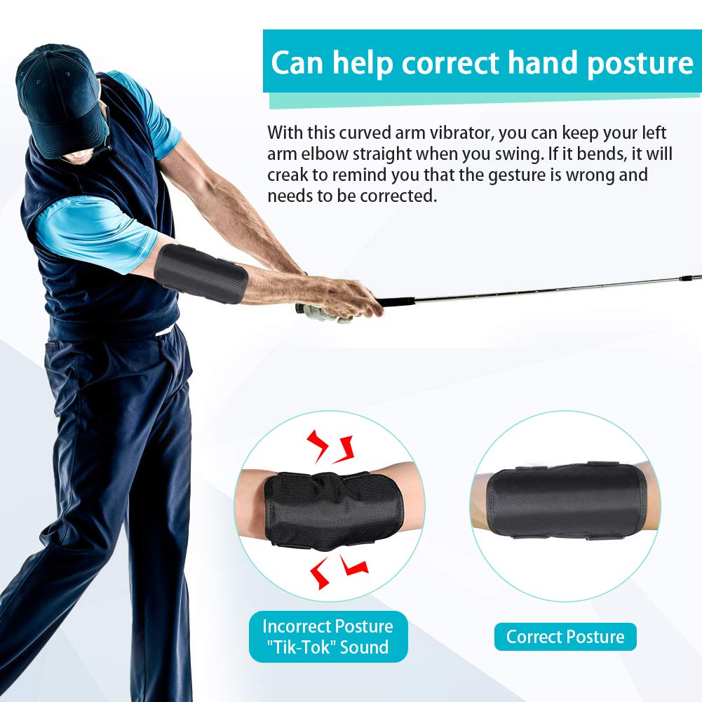 Ymiko Golf Swing Training Aid,Straight Arm Golf Training Aid for Elbow Posture Correction Brace of Golf Swing for Beginner Training of Men and Women