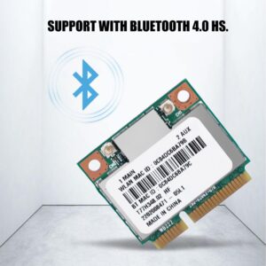 EBTOOLS Dual Band 2.4G/5Ghz Network Card, Replacement AR5B22 Network 300Mbps Bluetooth 4.0 WiFi Mini PCI E Wireless Card