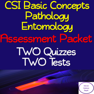 csi basic concept, pathology, & entomology no prep assessment packet