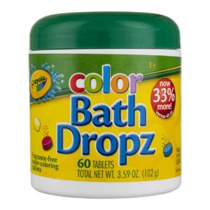 crayola color bath dropz 3.59 ounce - 60 tablets (pack of 4)