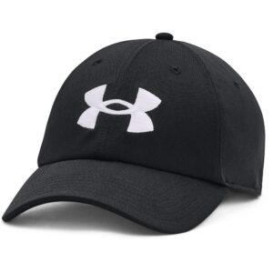 under armour men's blitzing adjustable hat , black (001)/white , one size fits most