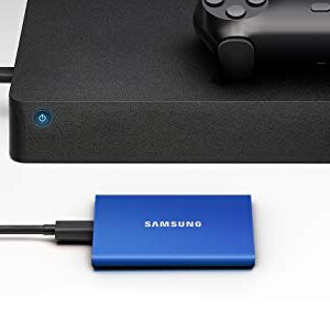 SAMSUNG T7 Portable SSD, 500GB External Solid State Drive, Speeds Up to 1,050MB/s, USB 3.2 Gen 2, Reliable Storage for Gaming, Students, Professionals, MU-PC500T/AM, Gray