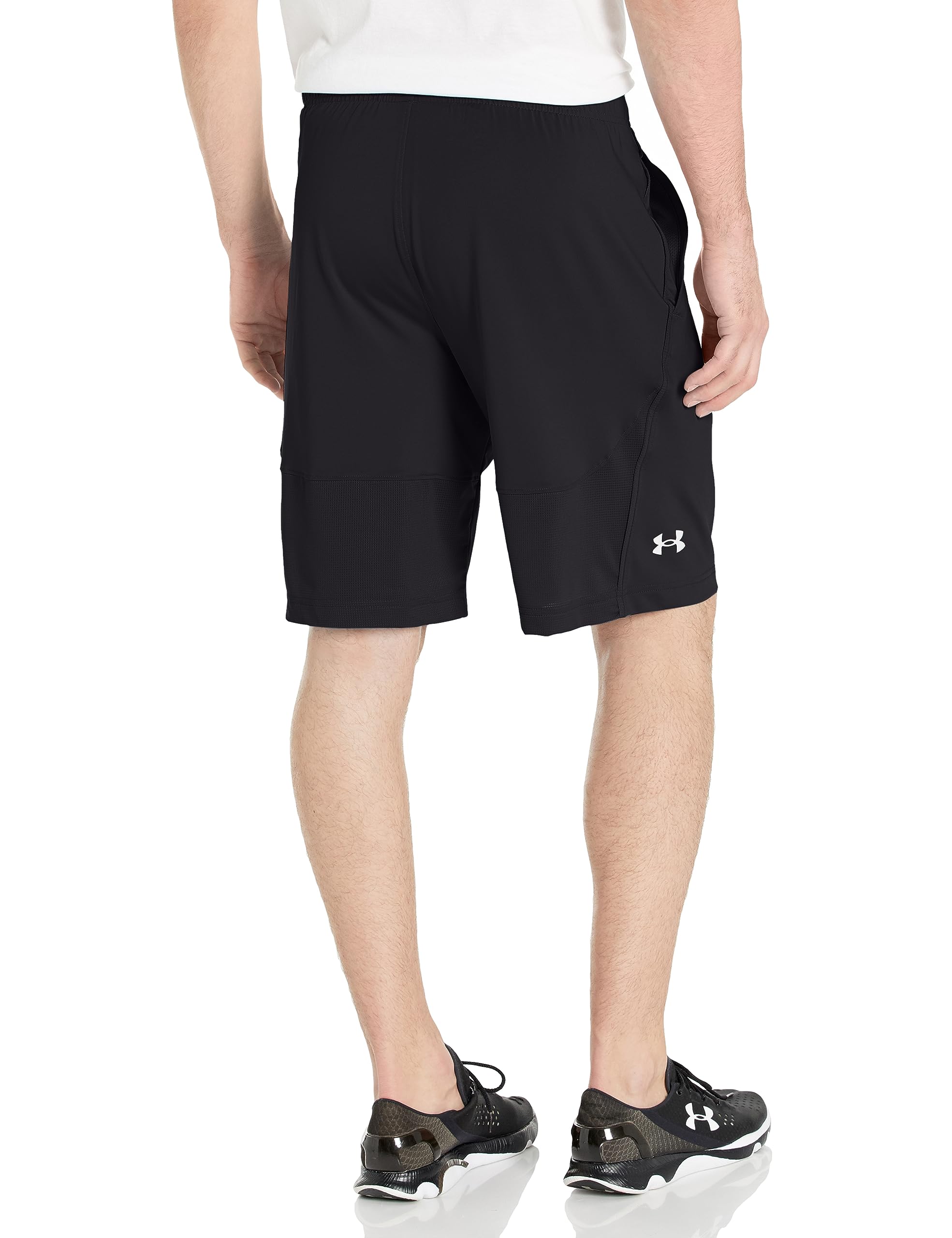 Under Armour Men's Raid 2.0 Gym Shorts , Black (001)/White , 3X-Large