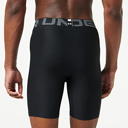 Under Armour Men's Armour HeatGear Compression Shorts , Black (001)/Pitch Gray, Large