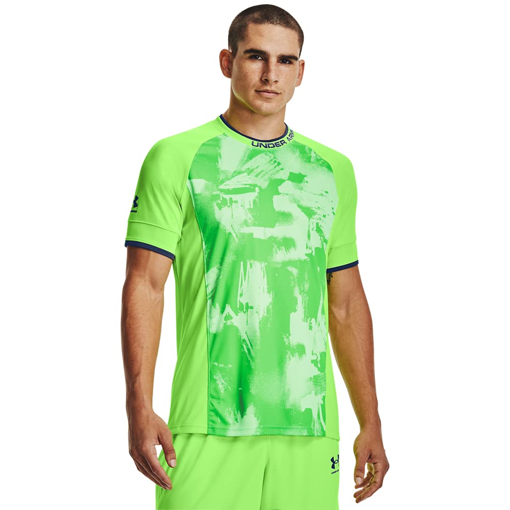 Under Armour Challenger Iii Novelty Top, Hyper Green/Admiral, Large