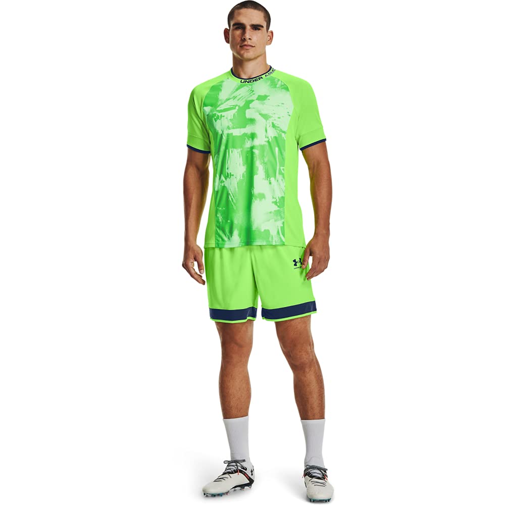 Under Armour Challenger Iii Novelty Top, Hyper Green/Admiral, Large