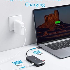 Anker 553 USB-C Hub, 8-in-1 USB C Dock, Dual 4K HDMI USB C to USB Adapter, 1 Gbps Ethernet USB Hub, 100W Power Delivery, SD Card Reader for MacBook Pro, XPS and More