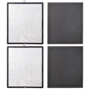 hepa and activated carbon filters compatible with levoit air purifier filter lv-pur131, lv-pur131-rf (2 sets)