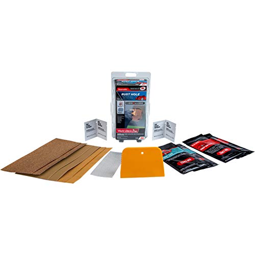 3M Bondo Rust Hole Repair Kit, Paintable, Permanent, Non-Shrinking, 1 Kit (31591)