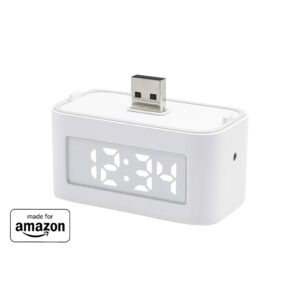 made for amazon, smart clock for echo flex