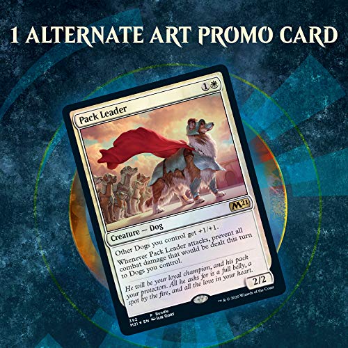 Magic: The Gathering Core Set 2021 (M21) Bundle | 10 Booster Packs + 40 Lands (190 Cards) | Accessories