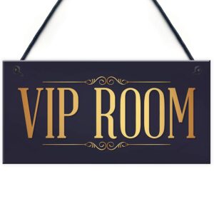 vip room man cave home bar sign pub club hanging plaque garden shed gift for him 10x5 inch