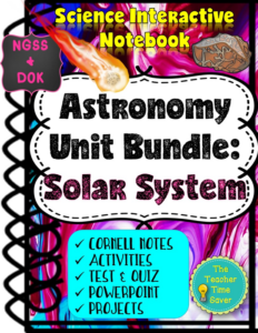solar system space interactive notebook