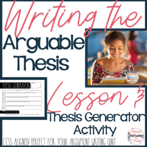 thesis statement writing - crafting an arguable thesis statement