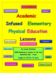 academic infused elementary physical education lessons