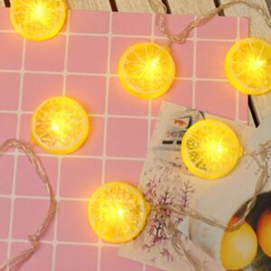 LED Lights Lemon String Lights with 3m 20 LED Lamp Beads Decorative Lights Fairy Lights for Indoor Outdoor Home Bedroom Wall Deck Garden Backyard Party Decor