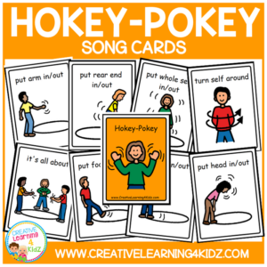 hokey pokey song cards
