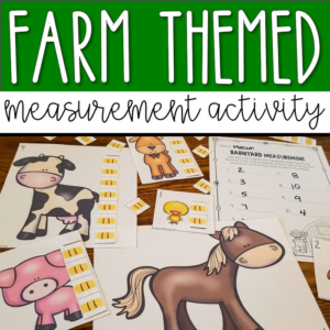 non-standard measurement activity | farm themed