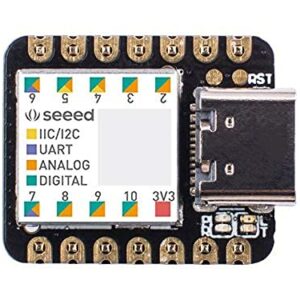 Seeed Studio XIAO SAMD21 The Smallest Arduino Microcontroller Based on SAMD21nwith Rich Interfaces for Wearable Devices, 100% Arduino IDE Compatible, Desiged for Projects Need Arduino Micro, 3pcs.