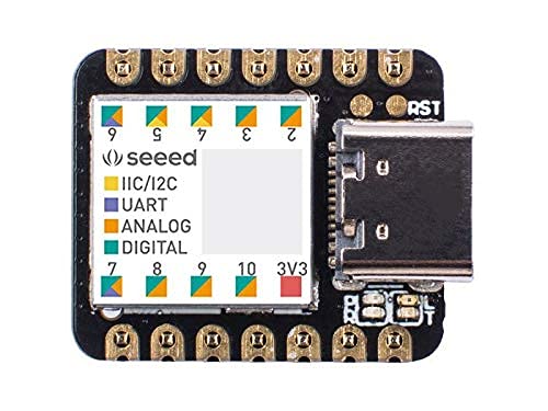 Seeed Studio XIAO SAMD21 The Smallest Arduino Microcontroller Based on SAMD21nwith Rich Interfaces for Wearable Devices, 100% Arduino IDE Compatible, Desiged for Projects Need Arduino Micro, 3pcs.