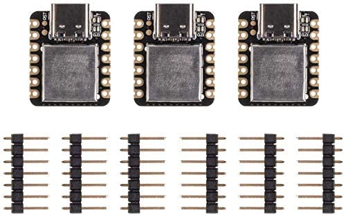 Seeed Studio XIAO SAMD21 The Smallest Arduino Microcontroller Based on SAMD21nwith Rich Interfaces for Wearable Devices, 100% Arduino IDE Compatible, Desiged for Projects Need Arduino Micro, 3pcs.