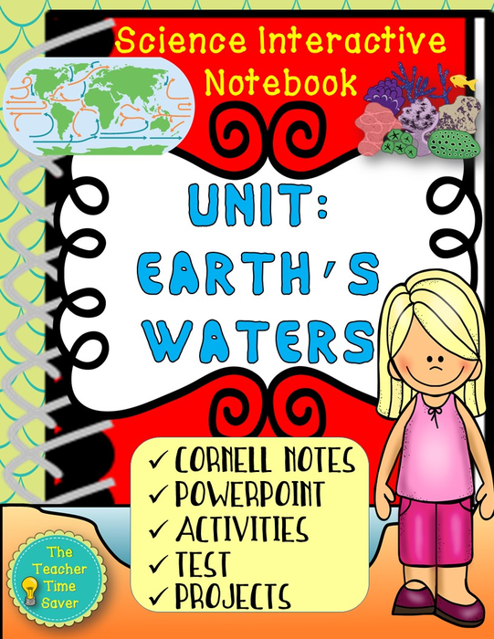 Earth's Waters Science Interactive Notebook Curriculum