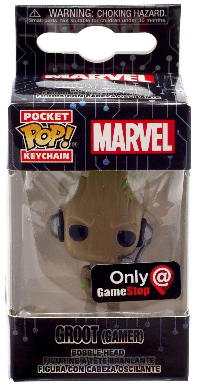 Funko Pocket Pop! Keychain: Marvel - Groot (Gamer) Exclusive