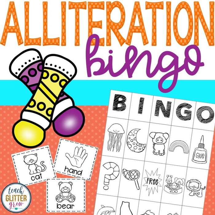 Alliteration and Beginning Sound BINGO