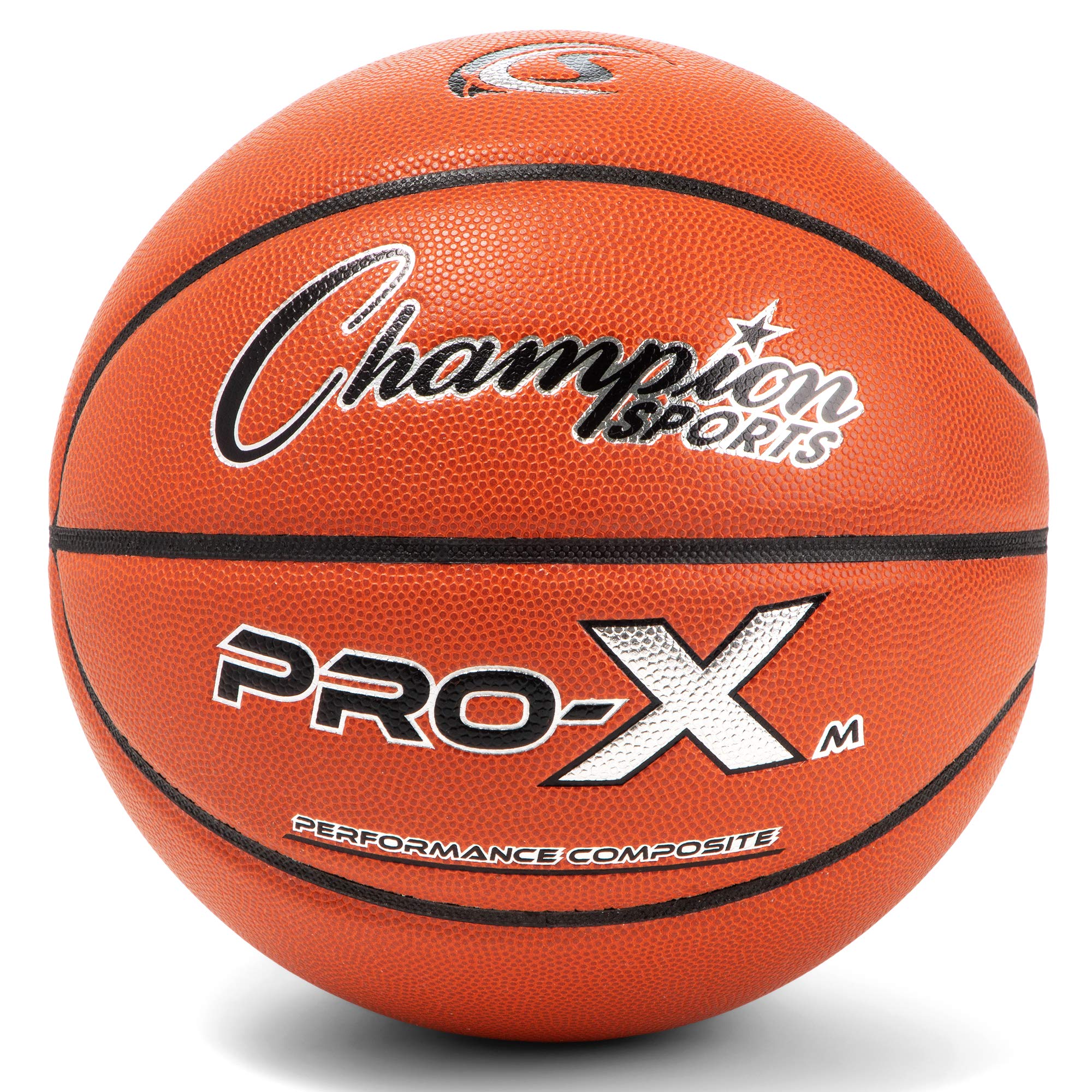 Champion Sports Pro-X Composite Microfiber Basketball - Official Size 7 - 29.5"