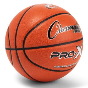 Champion Sports Pro-X Composite Microfiber Basketball - Official Size 7 - 29.5"