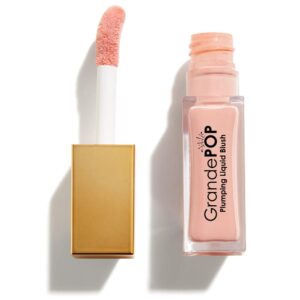 grande cosmetics grandepop plumping liquid blush, pink macaron