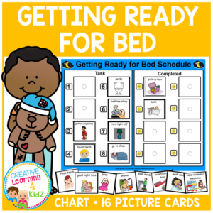 getting ready for bed visual schedule
