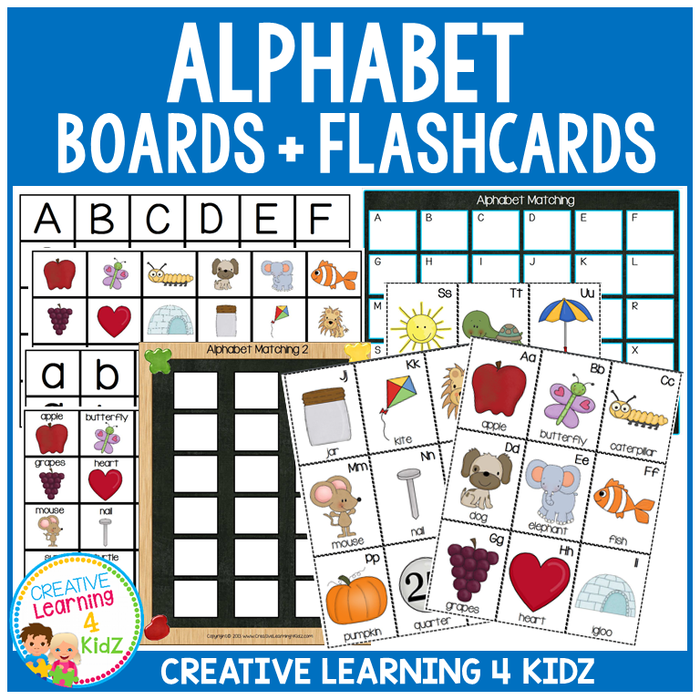 Alphabet Matching Boards & Flashcards