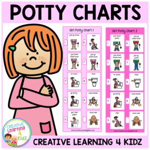 going potty (girl) visual charts